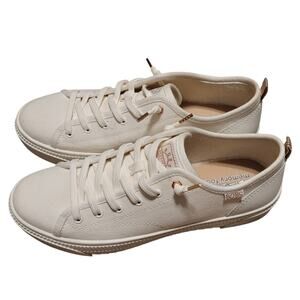 Skechers BOBS Copa Vegan Washable Canvas Slip-Ons Off White Women's Size 11 EUC